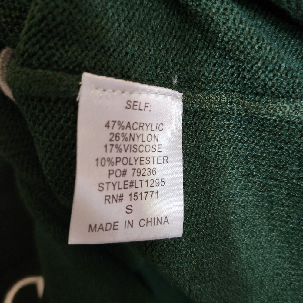 Saleπ€ Hello Beautiful By Gilli New York Emerald Green Sweater - Picture 2 of 4